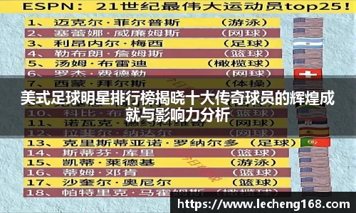 美式足球明星排行榜揭晓十大传奇球员的辉煌成就与影响力分析